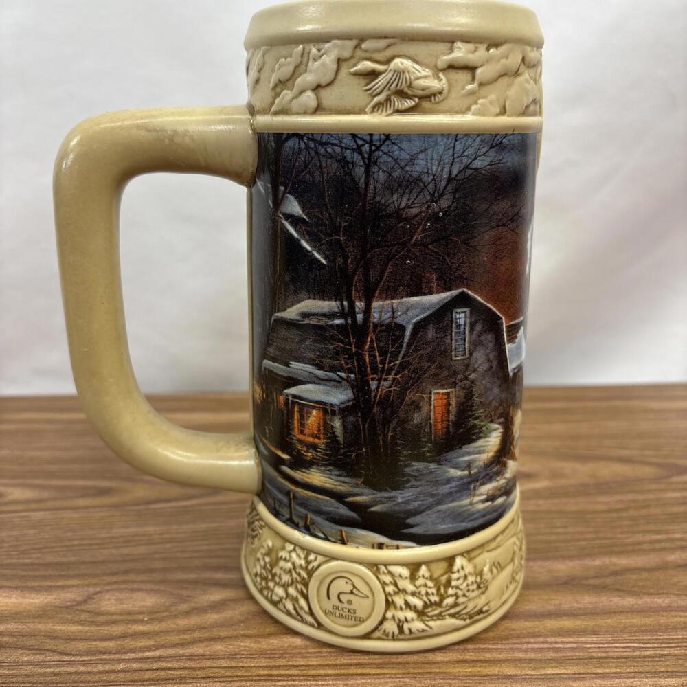 1996 Miller Beer Brewing Terry Redlin DUCKS UNLIMITED Sharing Season Stein Mug